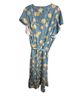 BLOOMCHIC 100% Polyester Floral Blue Yellow Casual Dress Size 28 - photo 2