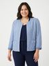 Chico's 100% Linen 100% Polyester Blue Blazer Size XXL - photo 4