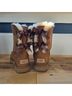 Ugg 100% Shearling Brown Ankle Boots Size 9 - photo 5