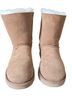 Ugg 100% Shearling Brown Ankle Boots Size 9 - photo 1