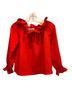Tuckernuck 100% Polyester Solid Red Long Sleeve Blouse Size XS - photo 2