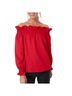 Tuckernuck 100% Polyester Solid Red Long Sleeve Blouse Size XS - photo 1
