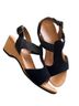 Vionic 100% Leather Black Wedges Size 8 - photo 2