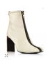 Rag & Bone 100% Leather White Multi Color Ankle Boots Size 8 1/2 - photo 12
