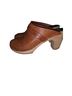 Swedish Hasbeens 100% Leather Brown Mule/Clog Size 8 - photo 2