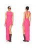 AFRM Solid Pink Casual Dress Size L - photo 4