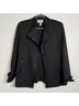 Joseph Ribkoff Solid Black Gray Blazer Size 10 - photo 4