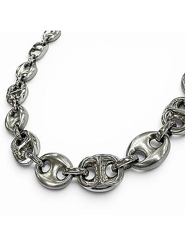 Dior Homme DIOR Homme CD Chain Link Necklace, Silver, Matte Men's & Women's Accessory (view 1)