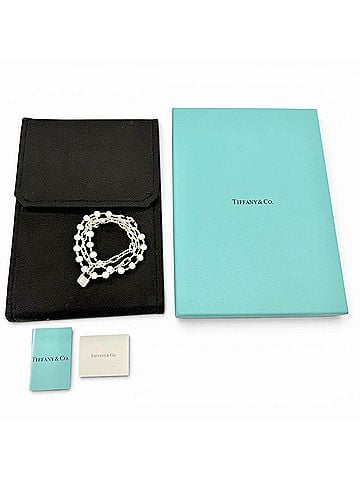 Tiffany & Co. TIFFANY&Co. Tiffany HardWear Pearl Rock AG925 Necklace Bracelet 2-Way Silver Made in Italy Weight 49.19g Women's Comes with Box (view 2)