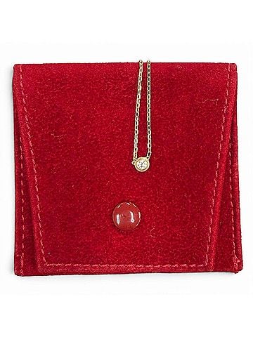Cartier Cartier Damour SM AU750 Diamond Necklace, 41.3cm, Pink Gold, Total Weight 2.79g, Women's, with Dust Bag. (view 2)