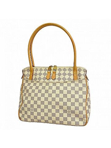 Louis Vuitton Louis Vuitton Damier Azur Figeri PM Tote Bag N41176 White Women's (view 1)