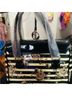 Julia 100% Patent Leather Floral Black White Gray Shoulder Bag One size - photo 3