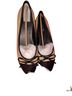 Smash 100% Leather Pink Black Tan Flats Size 11 - photo 1