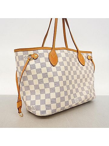 Louis Vuitton Louis Vuitton Damier Azur Neverfull PM Tote Bag N40605 White Women's (view 2)