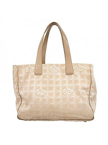 Chanel Chanel New Travel Nylon Tote Bag, Beige, Women's (view 1)