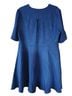Banned Retro 100% Polyester Solid Blue Casual Dress Size 20 - photo 2