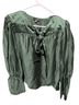 Current Air Green Long Sleeve Blouse Size M - photo 1