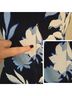 St. John Floral Blue White Cocktail Dress Size 2 - photo 6