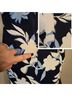 St. John Floral Blue White Cocktail Dress Size 2 - photo 7