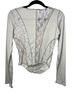 Pol Gray Long Sleeve Blouse Size M - photo 2