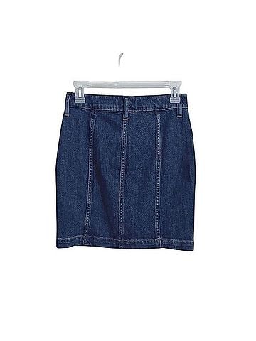 Madewell Stretch Denim Straight Mini Skirt Denim Skirt (view 2)