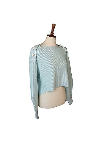 ADEAM Crop Sailing Sweater Pullover Sweater (view 2)