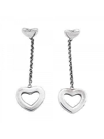 Tiffany & Co. Tiffany & Co. Heart Link Drop Earrings, Sterling Silver 925, Women's (view 1)