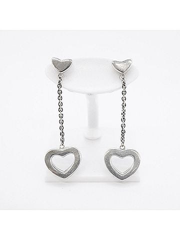 Tiffany & Co. Tiffany & Co. Heart Link Drop Earrings, Sterling Silver 925, Women's (view 2)