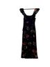 ALLSAINTS 100% Polyester Floral Black Pink Cocktail Dress Size 2 - photo 1