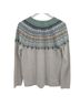 Royal Robbins Fair Isle Green Ivory Pullover Sweater Size L - photo 2