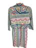 Gretchen Scott Designs Floral Paisley Multi Color Casual Dress Size S - photo 2