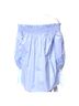 Caroline Constas 100% Cotton White Blue Blouse Size XS - photo 2