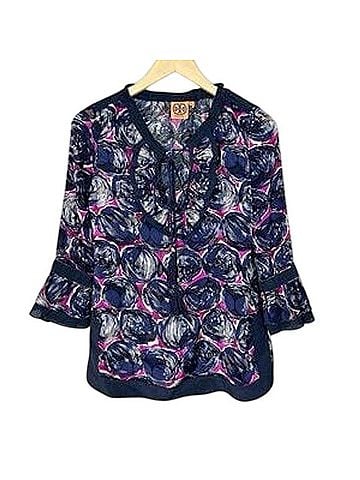 Tory Burch Silk Shirt Long Sleeve T-Shirt (view 1)