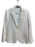 Theory 100% Wool Solid Ivory Blazer Size 4 - photo 1