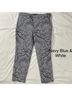 Talbots Floral Multi Color White Blue Casual Pants Size 14 - photo 4