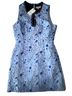 Allison 100% Polyester 10% Spandex Floral Blue Casual Dress Size S - photo 1