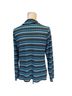 misook 100% Acrylic Chevron-herringbone Blue Black Cardigan Size S - photo 2