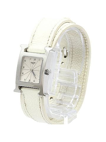 Hermès HERMES H Watch Double Tour Steel Quartz Ladies Watch HH1.210 Polished (view 2)
