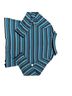 misook 100% Acrylic Chevron-herringbone Blue Black Cardigan Size M (petite) - photo 2