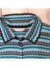 misook 100% Acrylic Chevron-herringbone Blue Black Cardigan Size M (petite) - photo 3