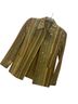 Brioni 100% Silk Stripes Orange Gold Silk Blazer Size 4 - photo 1
