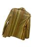 Brioni 100% Silk Stripes Orange Gold Silk Blazer Size 4 - photo 2