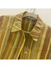 Brioni 100% Silk Stripes Orange Gold Silk Blazer Size 4 - photo 5