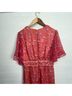 Anthropologie 100% Polyester Floral Red Jumpsuit Size L - photo 7
