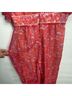 Anthropologie 100% Polyester Floral Red Jumpsuit Size L - photo 8