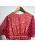 Anthropologie 100% Polyester Floral Red Jumpsuit Size L - photo 6