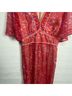 Anthropologie 100% Polyester Floral Red Jumpsuit Size L - photo 5