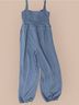 Free People Blue Casual Pants Size L - photo 7