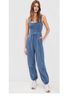 Free People Blue Casual Pants Size L - photo 5