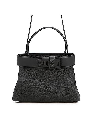 Hermès Hermes Medor handbag, black Togo Swift leather, K stamp, 2-way shoulder bag. (view 1)